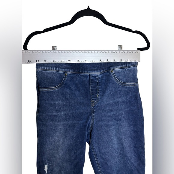 Spanx Women’s Distressed Jean Denim Jeggings Leggings MEDIUM - Picture 4 of 16